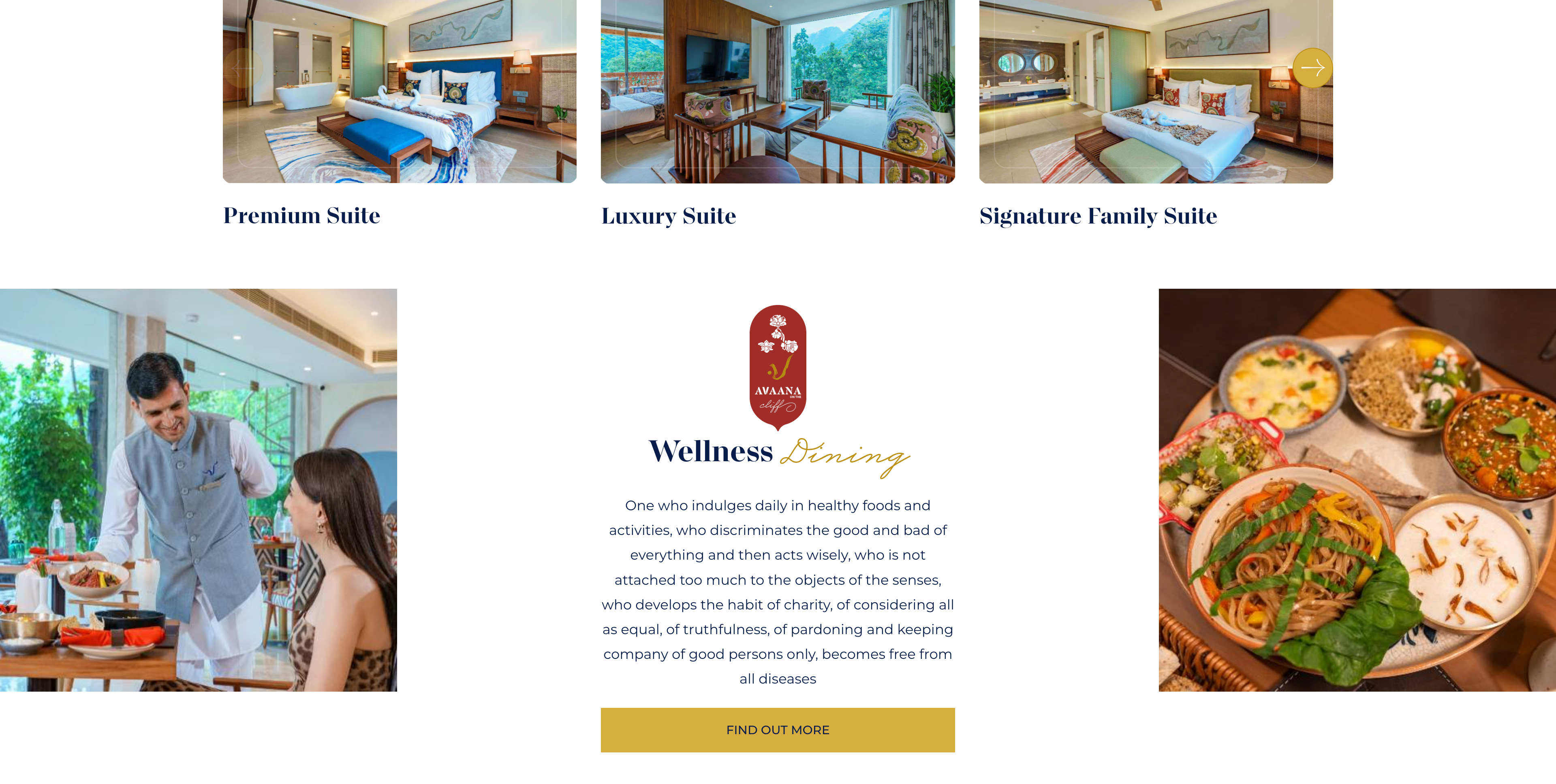 Custom website design for a hotel business.