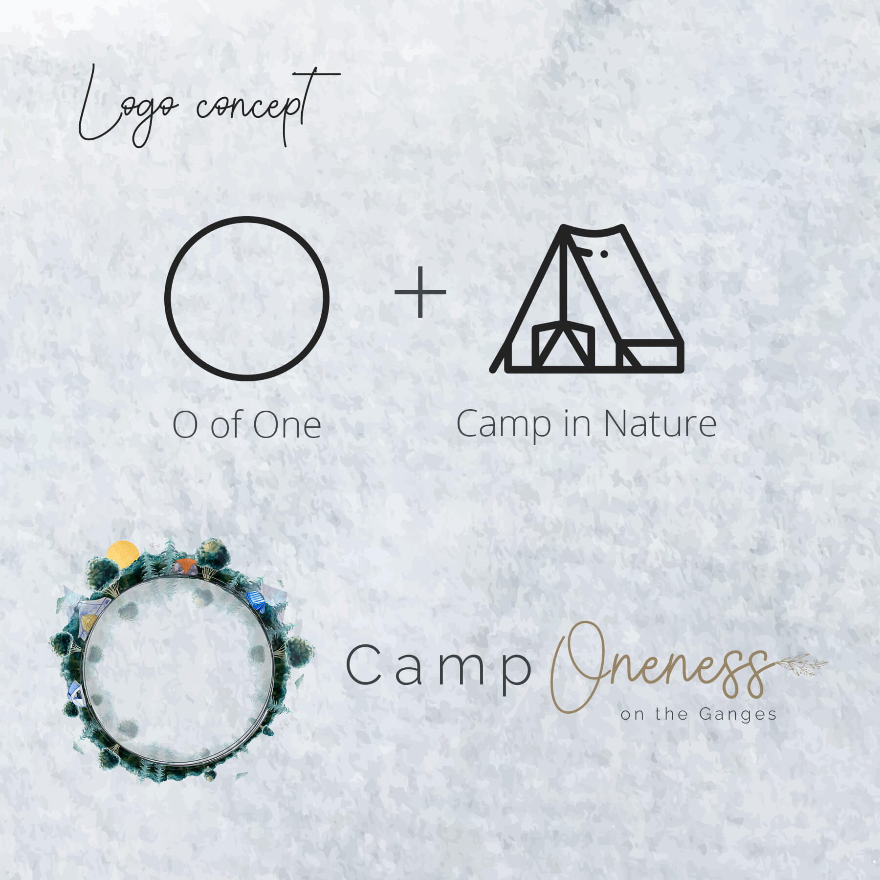 camp oneness logo design