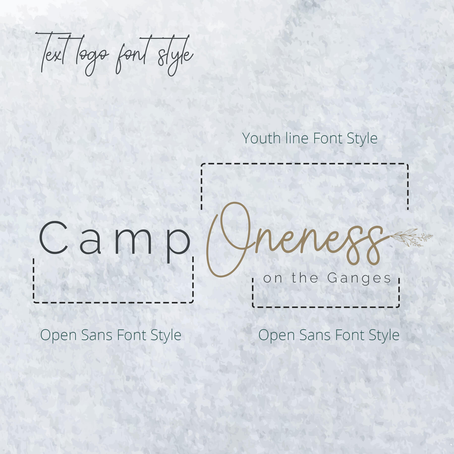 camp oneness logo design