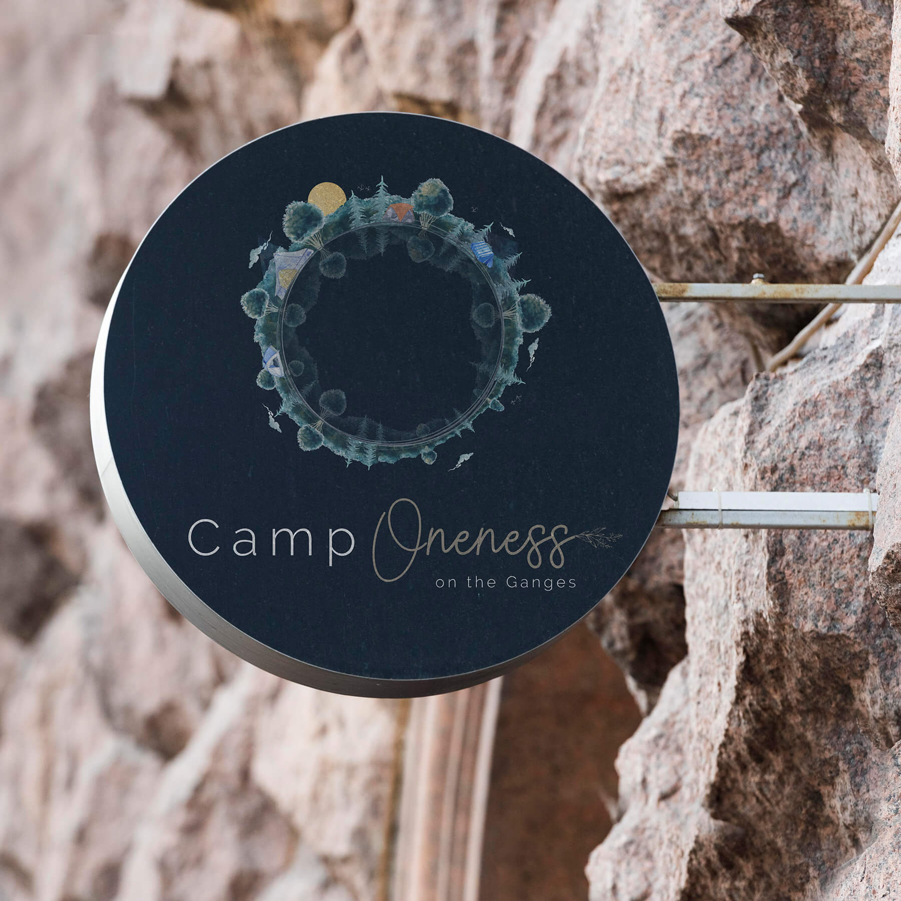 camp oneness logo design